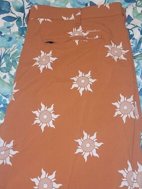 Eddie Bauer Rust Sun Print Skort